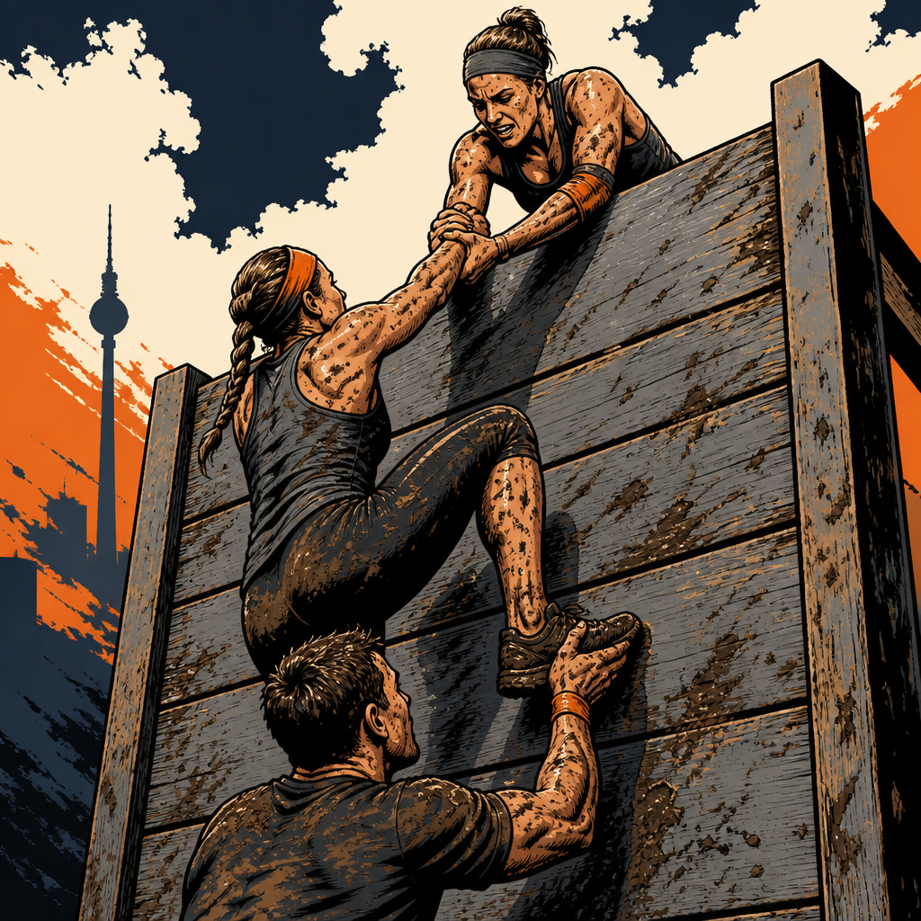High walls comic illustration