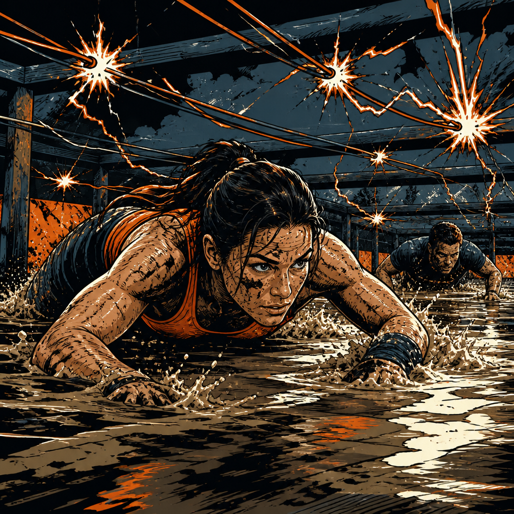 Live-wire crawl comic illustration