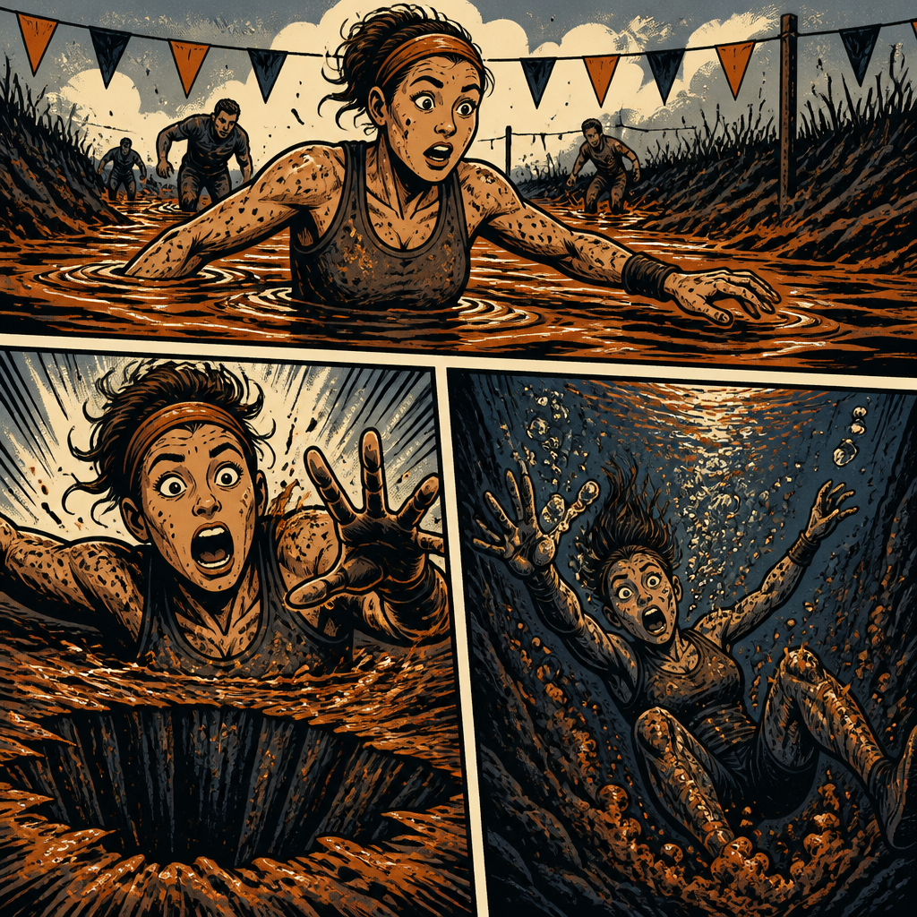 Hidden pits comic illustration